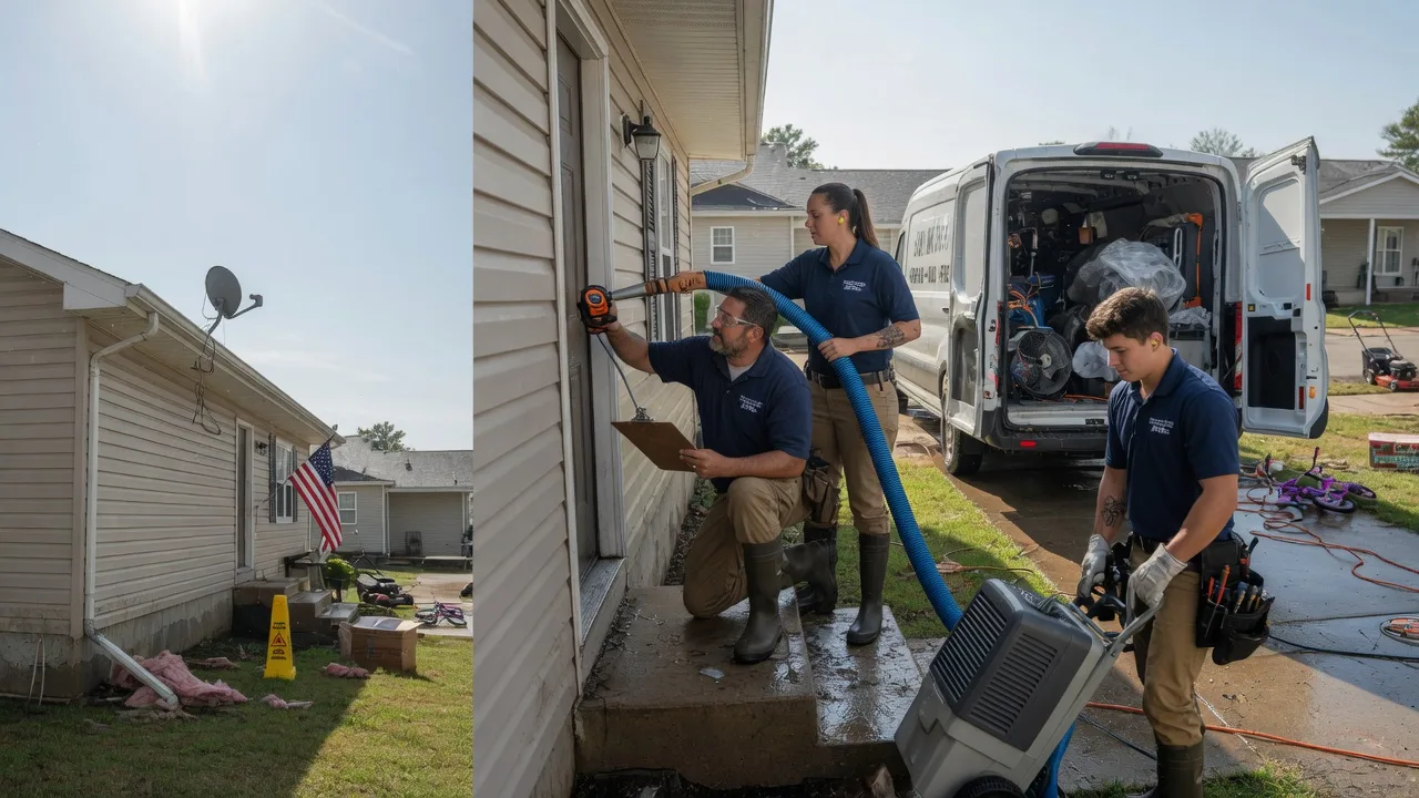Ceiling Water Damage Restoration in Earlville, IL near me